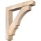 Ekena Millwork Balboa Craftsman Smooth Bracket w/ Offset Brace, Douglas Fir, 5 1/2"W x 30"D x 30"H BKT0604X30X30BOA04SDF - alternate 1